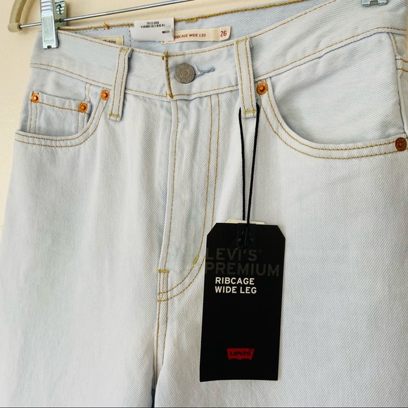 LEVI'S - RIBCAGE STRAIGHT Wide leg denim jeans - Picture 9 of 11